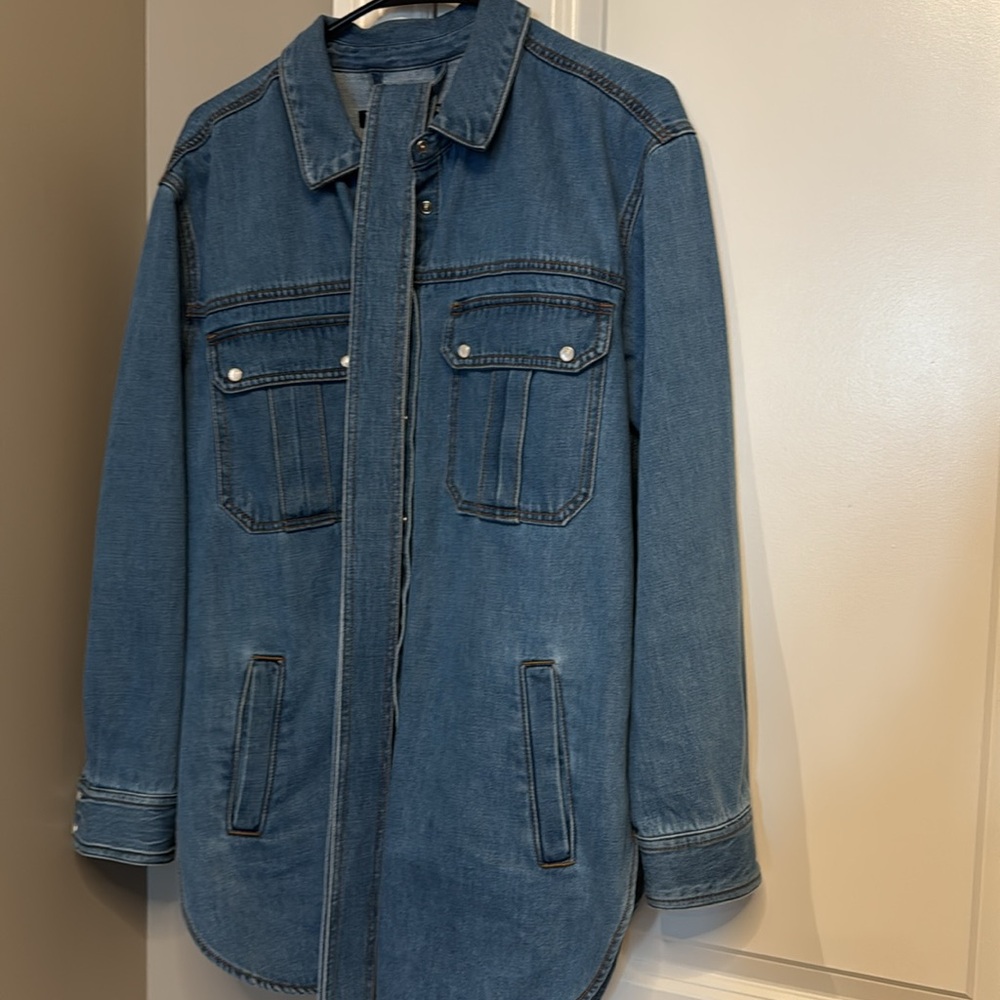 Veronica Beard Denim shirt jacket-Large